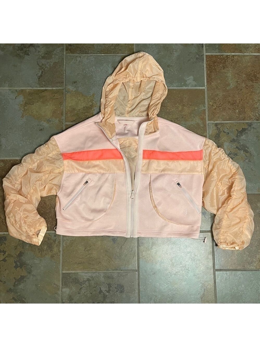 NWOT FP Movement Summer Breeze Sweat Zip Up Hoodie - Picture 3 of 7